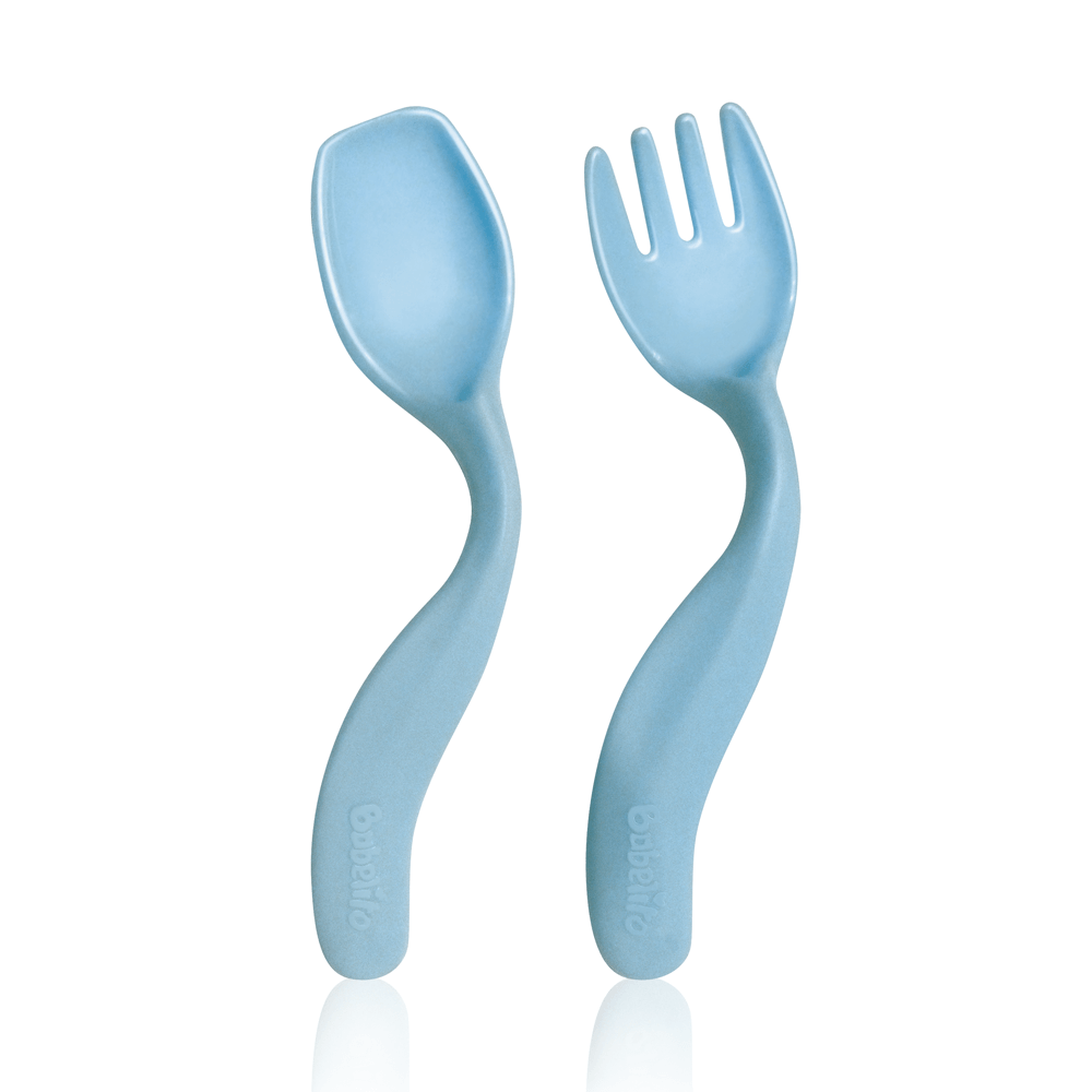 Set servicio metálico cuchara y tenedor con caja – Parabebés