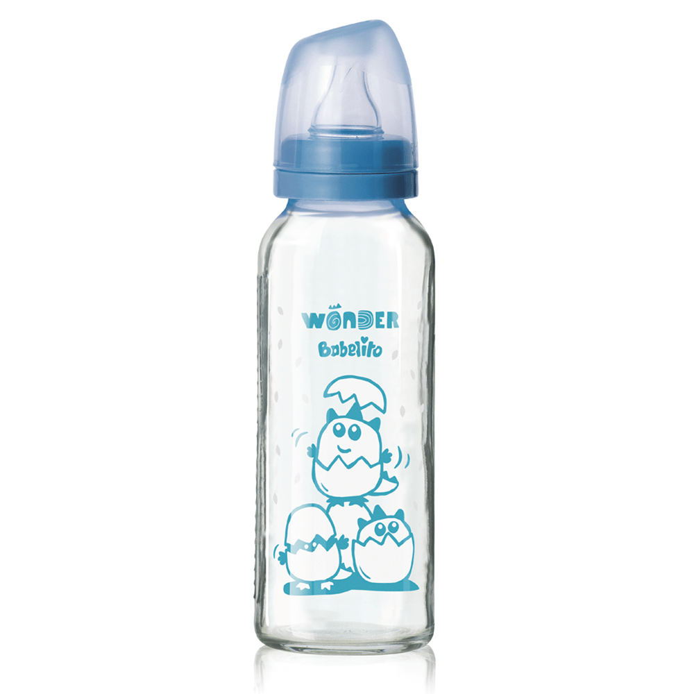 Babelito Mamadera De Vidrio Borosilicato Termo 0-6m 270ml