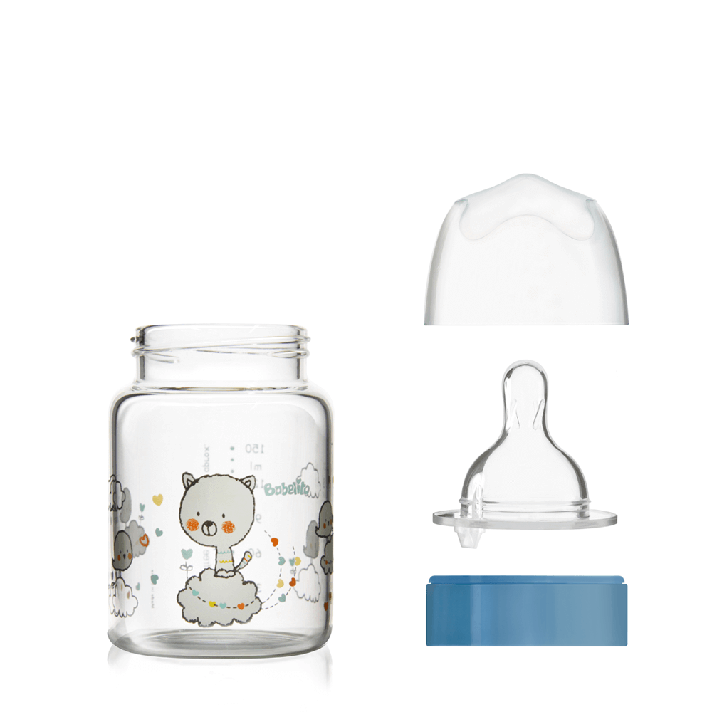 Biberón de Vidrio Borosilicato 150ml Boca Ancha - Imagen 4
