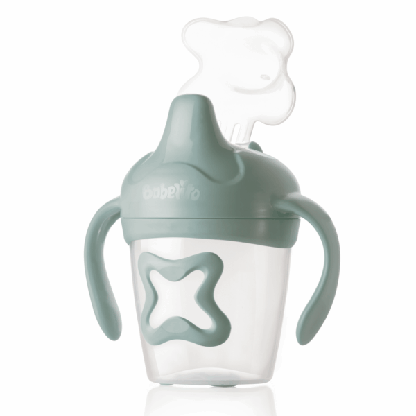 Non spill cup with handles and non slip base