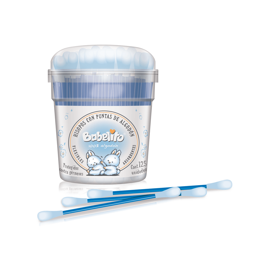 Hisopos con punta de algodón