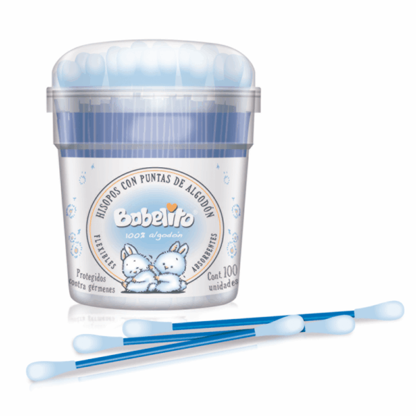 Hisopos con punta de algodón x100u