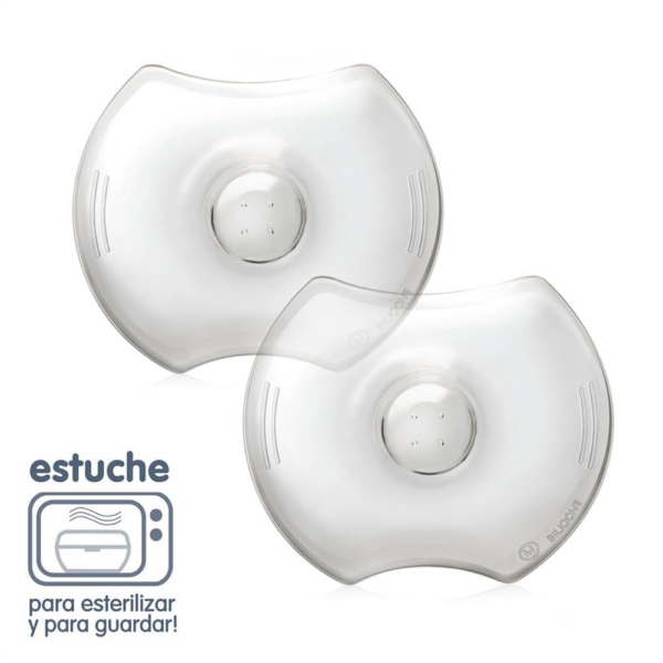 Pezoneras de Silicona x2 + Estuche para Esterilizar