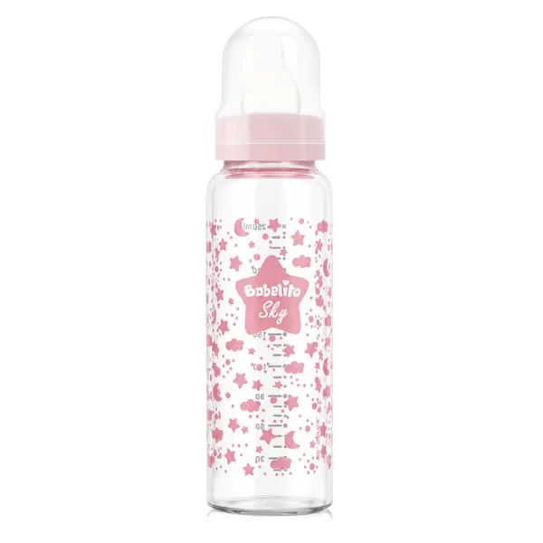 Biberón de Vidrio Borosilicato Boca Estándar 250ml