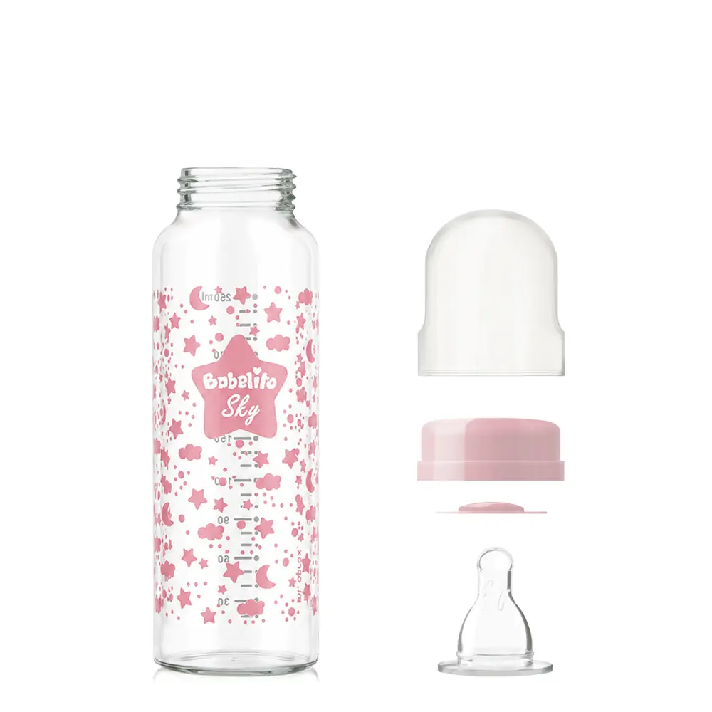 Biberón de Vidrio Borosilicato Boca Estándar 250ml - Imagen 4