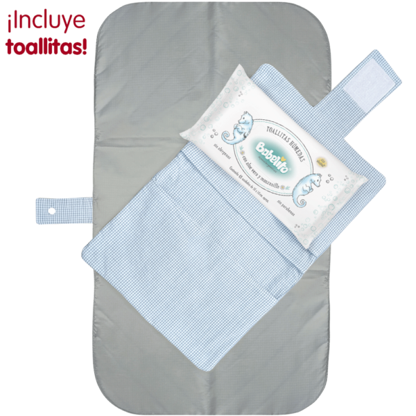 Cambiador Plegable de viaje + Pack Toallitas húmedas