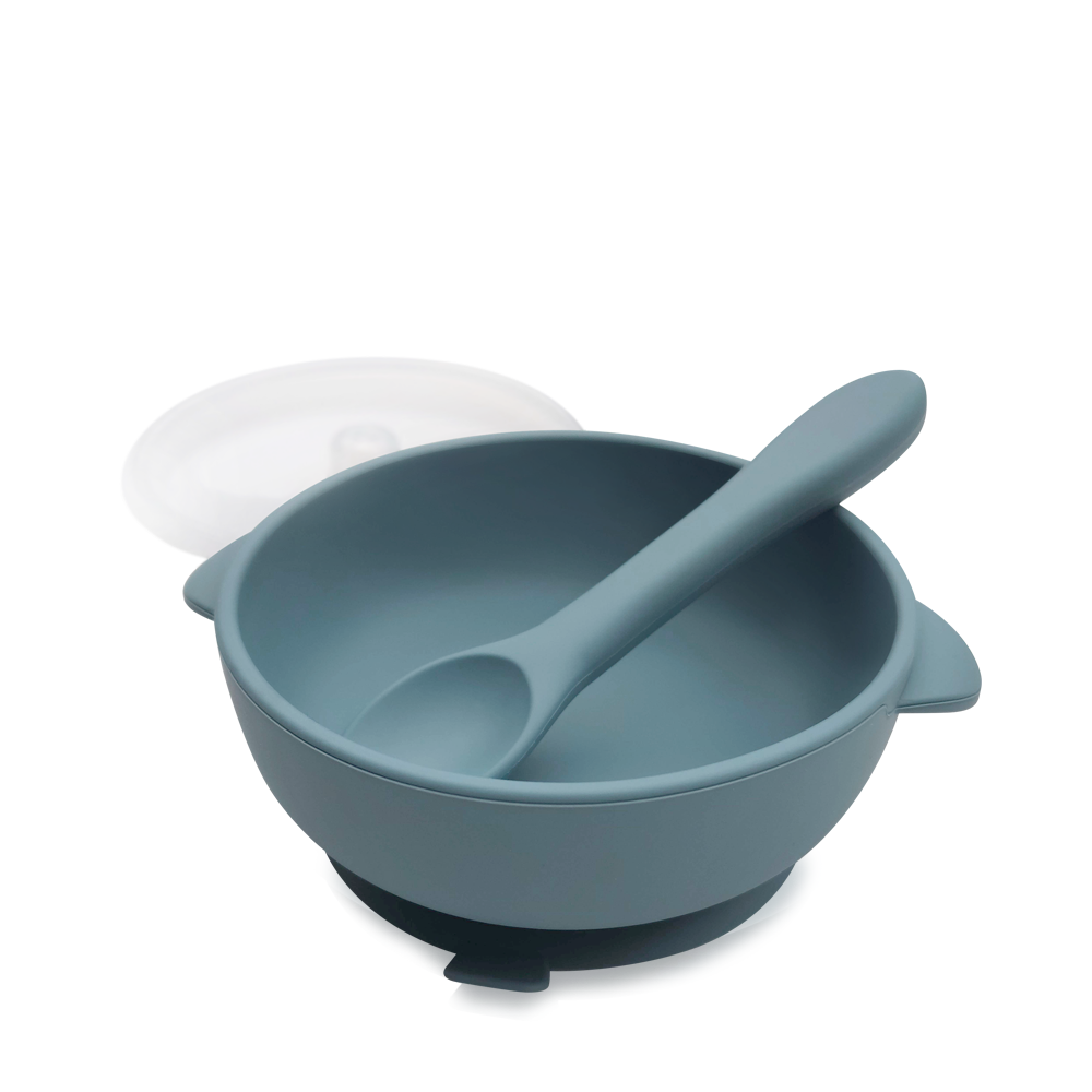 Bowl antideslizante y cuchara Todo-Silicona