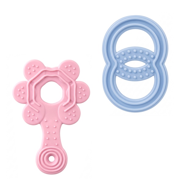 Alternative view of Mordillo todo-silicona «Aros» & «Flor»